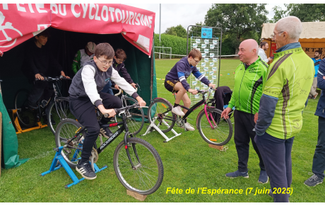 Fête de l'Espérance -activité Cyclotourisme-